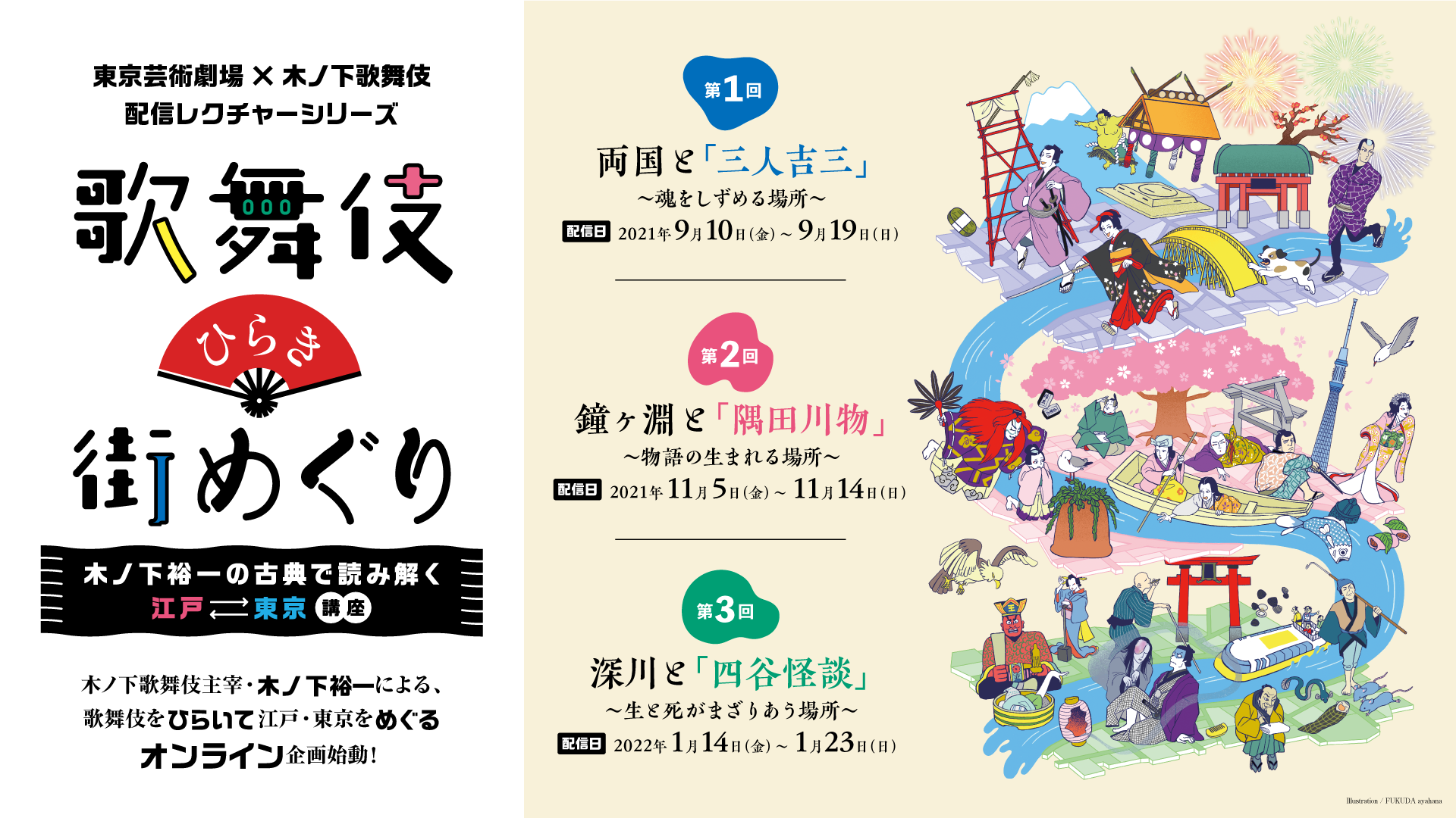 歌舞伎ひらき街めぐり　チラシ
